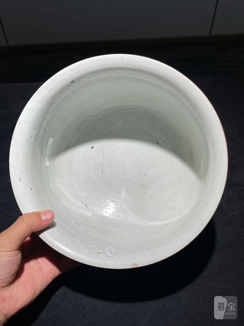 清康熙 青花五彩龙纹香炉 - 图8
